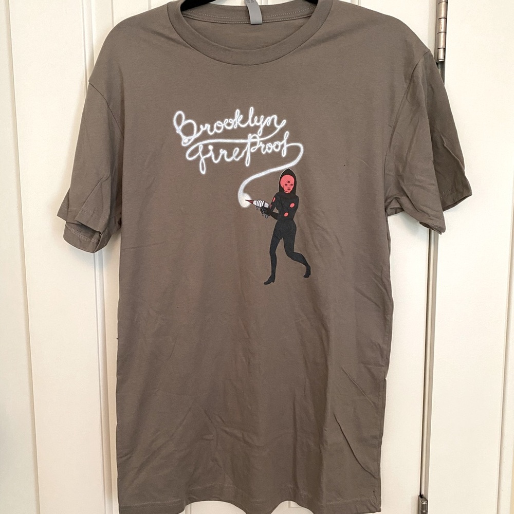 Vintage Brooklyn Fireproof Alien Graphic T-Shirt